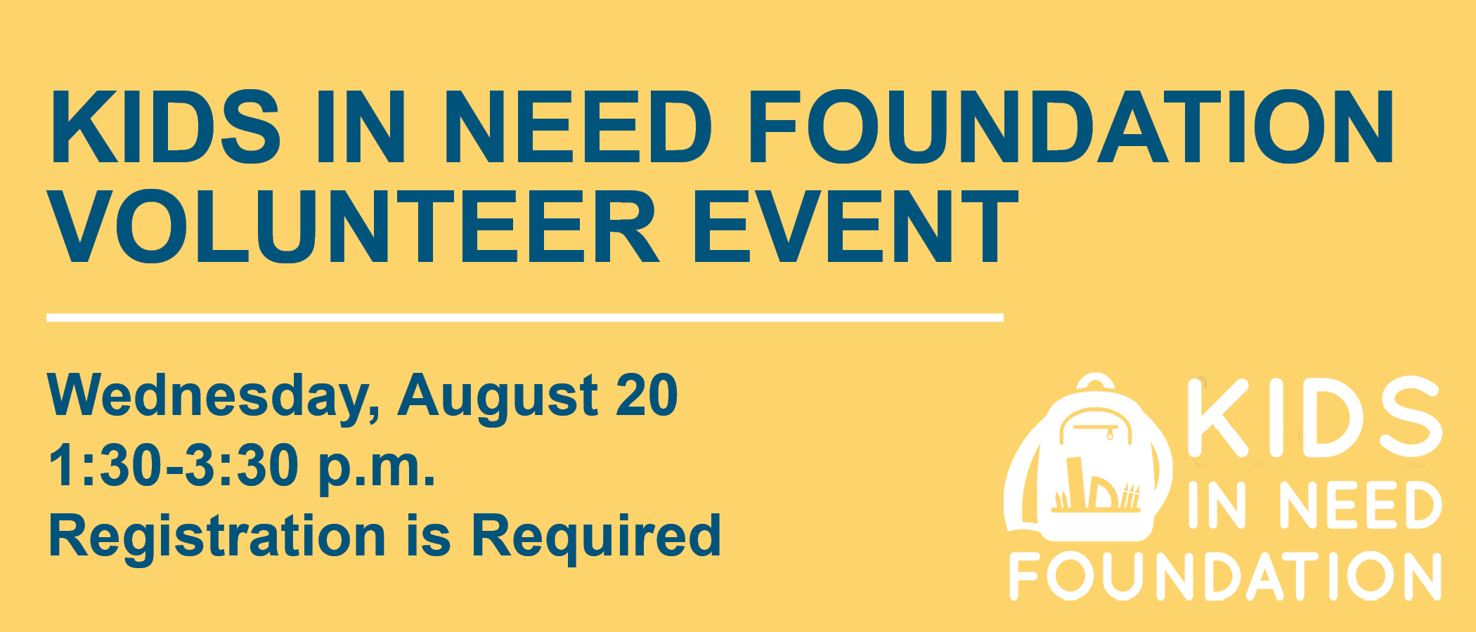 Kids In Need Foundation Volunteer Event
