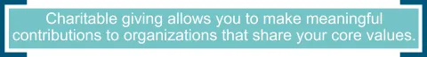 Charitable Giving Pull Quote
