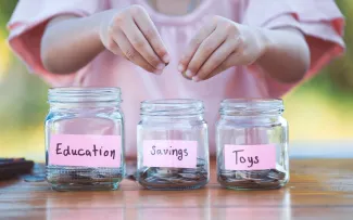 Child Saving For Education, Savings, Toys