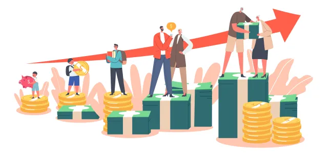 increasing wealth