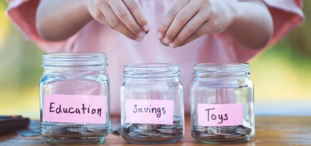 Child Saving For Education, Savings, Toys 